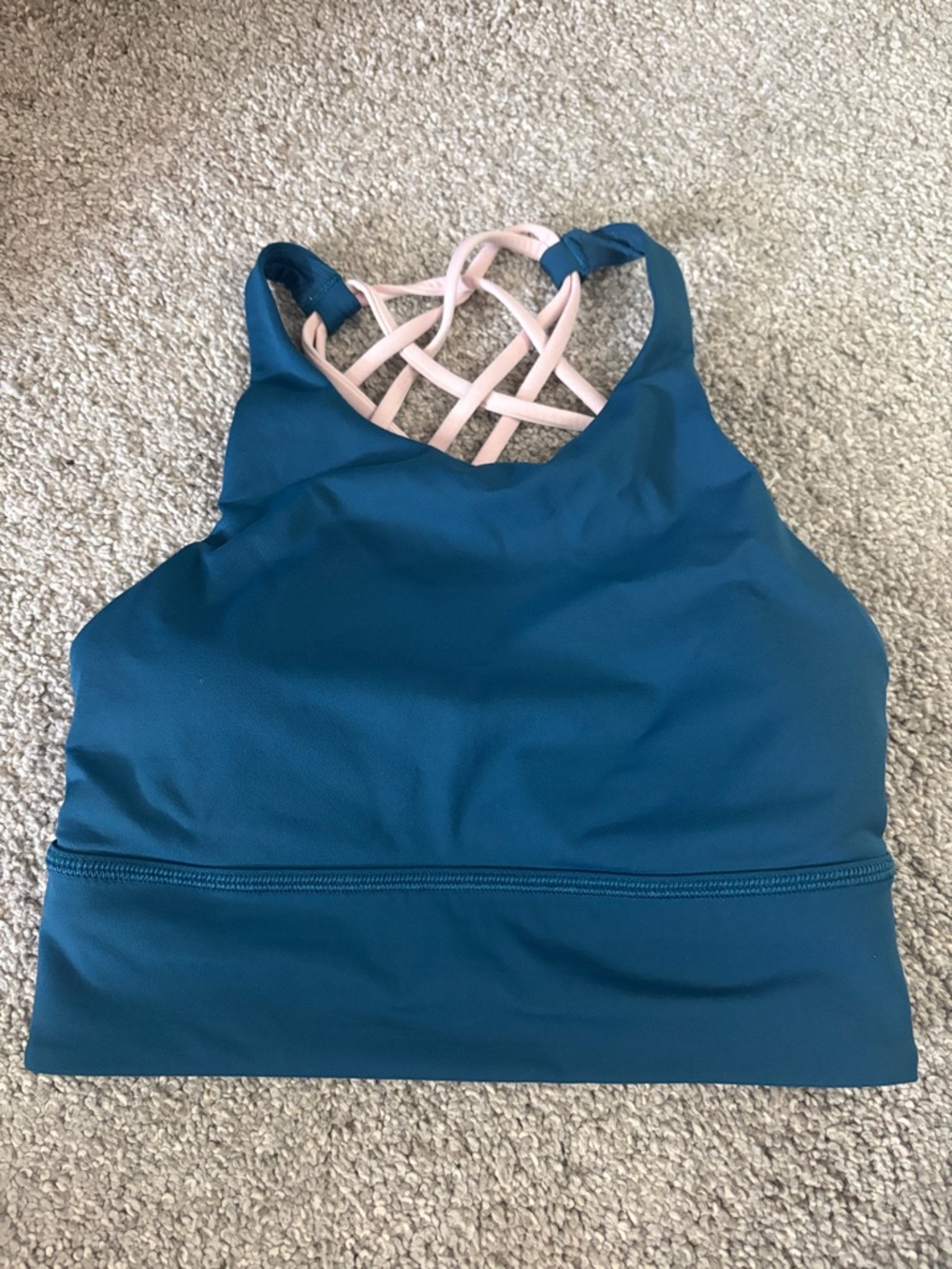 Lululemon Free to Be High-Neck Long-Line Bra
Wild In Blue Borealis / Pink Mist